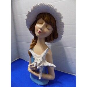 NEW Bathing Beauty Beach Lady Girl Figurine Miami Beach Coastal Ocean